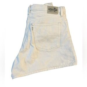 Levi’s Silver Tab Mom Shorts - Denim - Jeans - Womens Size 32 - White